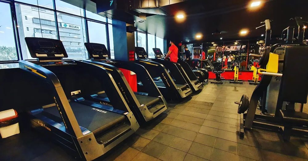 Inside the York Fitness gym floor